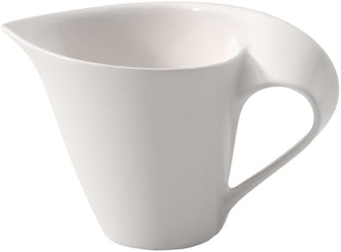 Villeroy & Boch New Wave Creamer, 6.75 oz, Premium Porcelain, White...