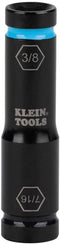 Klein Tools 66077 Impact Driver Flip Socket, 7/16- and 3/8-Inch Sizes, Use with Klein Tools Compact Impact Wrenches BAT20CW, BAT20CW1...