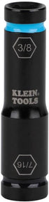 Klein Tools 66077 Impact Driver Flip Socket, 7/16- and 3/8-Inch Sizes, Use with Klein Tools Compact Impact Wrenches BAT20CW, BAT20CW1...