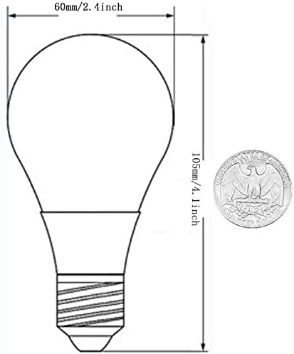 12V Low Voltage LED Light Bulbs - Daylight 7W E26 Standard Base 60W Equivalent - DC Bulb for RV, Solar Panel Project, Boat, Garden Landscape, Off-...