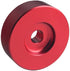 DEWHEL Aluminum 45 RPM Adapter Compatible with 7 inch Vinyl Records Dome 45 Adapter Player Turntable Accessories (2xRed)...