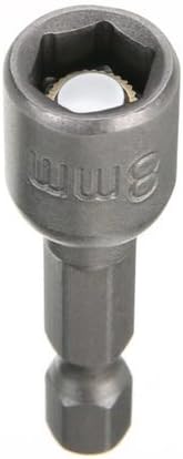 Hex Magnetic Power 8mm 5/16 Socket Adapter Drill Bit Nut Driver Set 1/4 inch Hex for Power Tools, 10-Piece...