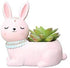 Pink Rabbit Succulent Planter Pots for Office House Balcony Landscape Creative Decorative Flower Pots (1, Pink Rabbit)...