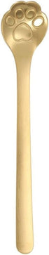 Golden Cat Paw Coffee Spoons, Cute Cat Paw/Dog Paw Stainless Steel Teaspoon Sugar Ice Cream Cake Dessert Spoon Stirring Spoon(Cat Paw,)...