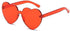 Valentines Heart Shape Sunglasses Red Color Rimless Love Heart Eyewear Cute Heart Glasses for Women Girl Party Favor, 2 Pieces...