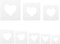 8 PCS Large Heart Stencil, Heart Stencils Different Sizes, Heart Template, Heart Template Stencil, Large Heart Stencil, Heart Stencils for Paintin...