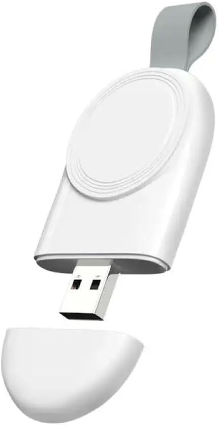 Mini Portable Wireless Keychain Charger for Apple Watch Portable Magnetic Smart Watch Charger Fast Charging Travel Essentials Lightweight Compatib...