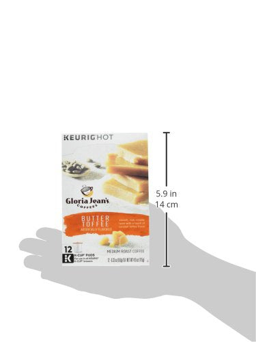 GREEN MOUNTAIN Gloria Jeans Butter Toffee Coffee 12 Ct Keurig Brewed K-cups Green, 12 ct...