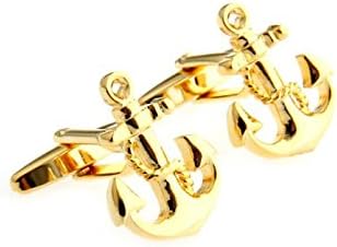 Anchor USN Pair of Cufflinks in a Presentation Gift Box & Polishing Cloth...