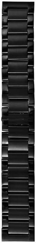 Kumi Watch Band 22mm Smart Watch Strap Stainless Steel Replacement Wristbands for Smart Watch Black...