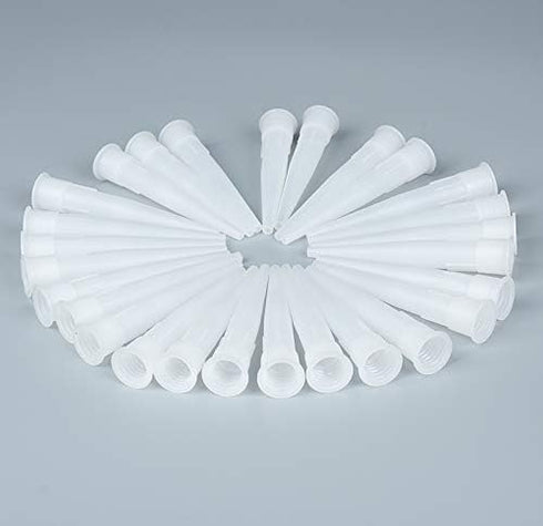 30pcs Plastic Caulking Gun extender Caulk Nozzle Tip Tool for Sausage Caulking Gun, Caulk Nozzles Applicator, Easy To Use, White,ZUOFANG...