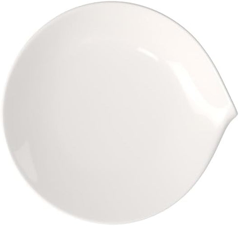 Villeroy & Boch Flow Salad Plate, 9 x 8.5 in, Premium Porcelain, White...