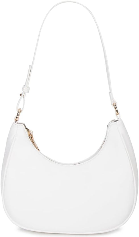 Crescent Shoulder Bags for Women Cute Hobo Tote Handbag Under the Arm Purses Mini Clutch Purse with Zipper Closure...