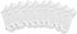 K. Bell Ladies - No Show Sock - 10 Pair Pack (Sock size 4-10, White)...