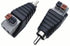 Hakiang 2-Pack Speaker Phono RCA Male to 2 Screw Terminal Female Strip Audio Video Spring Press Type Balum Connector Adapter (RCA M/AV F)...
