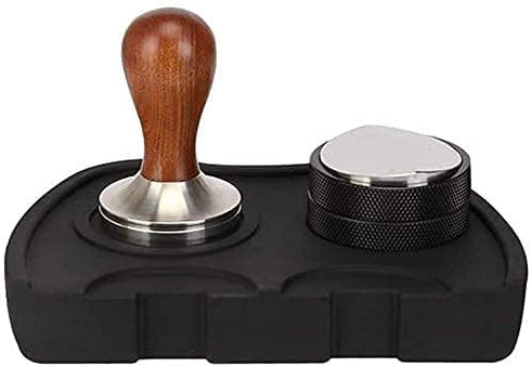 HOMEE Silicone Espresso Tamping Mat, Anti-Slip Espresso Tamp Mat for Barista Tool Home Kitchen Office Bar Shop Worktop, 6.1 Inch x 8.3 Inch, Chris...