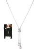 Cathercing Spiral Pearl Pendant Long Necklace for Women Sweater Chain Statement Necklace Choker Adjustable Elegant Jewelry Crystal Accessories Dre...