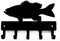 Bass Fish Key Rack Hanger - Large 9 inch Wide - Made in USA - Wall Mount...