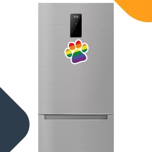 Magnet Me Up Blank LGBTQ Gay Pride Pawprint Magnet Decal, 5 Inch, Heavy Duty Automotive Magnet for Car Truck SUV, Refrigerator, Mailboxes, Various...