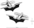 Bat Cuff Links Black Color Movie Superheroes Design Cufflinks with Gift Box...