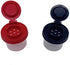 BRAZZA Salt and Pepper Shakers Moisture Proof Set Perfect to go Camping Picnic Outdoors Kitchen Lunch Boxes Travel Spice Set Clear with Black Lids...
