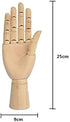 Wood Artist Drawing Manikin Articulated Mannequin with Wooden Flexible Fingers 10" Left Hand (10 inches-The Right Hand)...