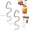 Peanut Butter Stirrer Mixer Tool Natural Nut Butter Mixer Stainless Steel Material Hand-Turned For Kitchen Tool(2pcs)...