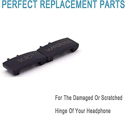 Adhiper Replacement Headband Hinge Clip Cover + Pin Repair Parts Kits Compatible for Solo3 Wireless Solo2 Wireless Over-Ear Headphones?Matte Black...