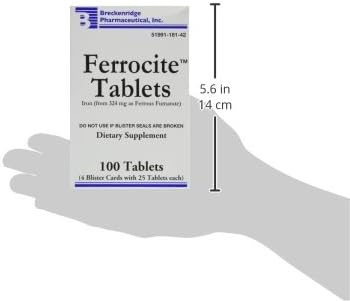 Ferrocite Tablets 100ct *Compare to Hemocyte* 324mg...