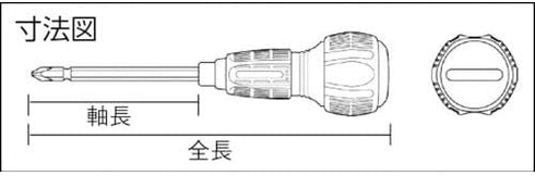 ANEX No. 3775 Screwdriver Replaceable Power Grip with Bit...