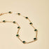 Bohemian Green Crystal Choker Necklace Tiny Emerald Station Chain Necklace Dainty Satellite Necklace Gorgeous Wedding Jewelry Gift for Women Teens...