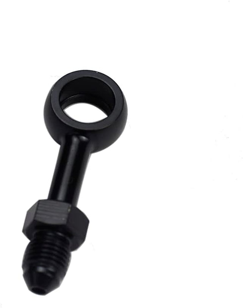 POWERJAMES Black 12mm Stainless Steel 30 Degree Banjos for Harley Davidson Brake Lines with AN3 Fittings (30 Degree)...