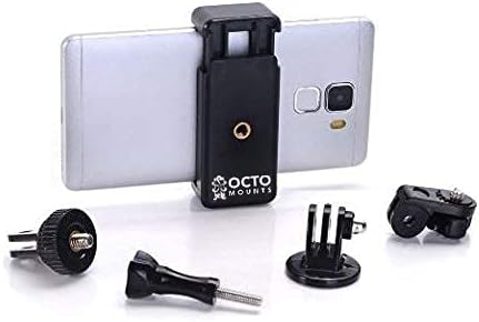 Universal Smartphone Holder Adapter Kit. Compatible with Any Tripod, Action Mount or GoPro Mount Accessory. Compatible with iPhone, Samsung Galaxy...