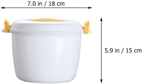 Luxshiny Microwave Pressure Cooker Microwave Rice Cooker Mini Rice Cooker Portable Steamer Pasta Cooker Food Steamer Pot for Cooking Soup Rice Ste...