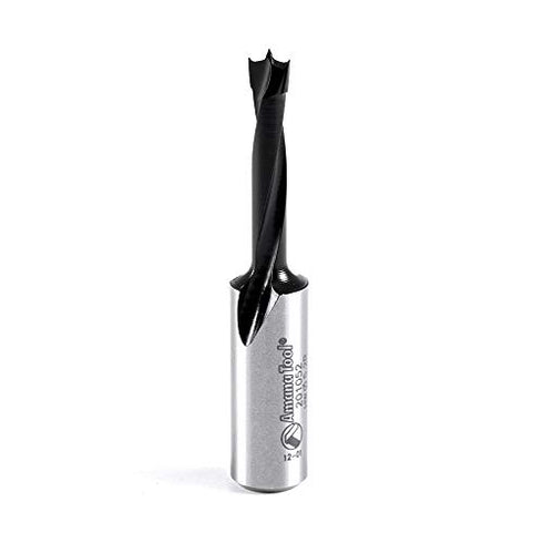 Amana Tool - 201052 Carbide Tipped Brad Pt. Boring Bit R/H 5.2mm Dia x 57mm Long x 10mm...