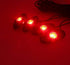 4 Pods LED Rock Light for Jeep ATV SUV Offroad Car Truck Boat Underbody Glow Trail Rig Lamp Underglow LED Neon Lights Waterproof 12V 24V - Red...