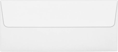 LUXPaper #10 Foil Lined Business Envelopes | Peel & Press | 4 1/8" x 9 1/2" | White w/Black LUX Lining | 60lb. Text | 50 Qty...