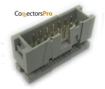 Pc Accessories - 10-Pack 2X7 14P Dual Rows 2.54mm Shrouded IDC Male Header, Easy Crimp 14 Pins Connectors...