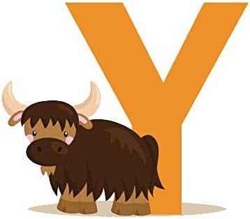 DEKOSH Animal Alphabet Kids Wall Decals - Peel & Stick Educational Baby Stickers for Playroom, Classroom Decoration...
