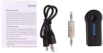 Bluetooth Receiver 5.0 Wireless Audio Receiver, 3.5mm Jack AUX car Audio/Wired Headset/Home Stereo System Compatible, can be Connected to Smartpho...