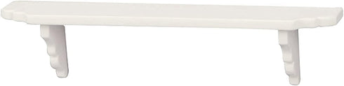 1Pc White Dollhouse Wall Shelf, 1:12 Scale Miniature Dollhouse Accessories, White Doll House Storage Wall Shelf for Kitchen Scene, Dollhouse Décor...