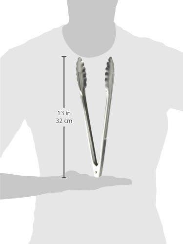 Winco Stainless Steel, Coiled Spring Utility Tong Heavyweight, 12-Inch, Medium...