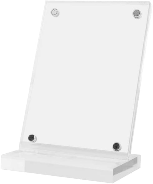 Baseball Card Display Stand Clear Acrylic Sports Graded Card Easel Holders Case Magnetic Frame (1)...
