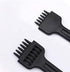 4mm 2/4/6 Claw Tooth Leather Stitching Chisels Round Hole Punching Tool Set for DIY Leather Craft...