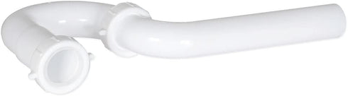 EZ-FLO 1-1/4 Inch P-Trap for Tubular Drain Applications, White Polypropylene, 35374...