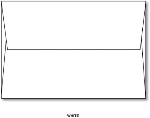 A2 Blank White Envelopes – For 4.25" x 5.5" Greeting Cards, Invitations, Postcards | 4 3/8" x 5 3/4" | 24lb Bond (90gsm) Square Flap | 25 per Pack...