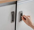 4 PCS Self-Adhesive Push-Pull Assistant Drawer Handle Window Handle Kitchen Bathroom Drawer Handle Cabinet Door Handle(Grey and Khaki)...