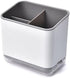 Utensil Holder Cutlery Drainer Sink Caddy, Chopsticks Holder Spoon Chopsticks Fork Drain Rack Basket Storage Holder Organizer Compartment Box (Gre...