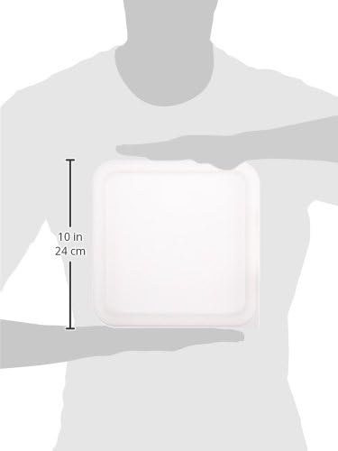 Winco PE Square Cover, Fits 6 and 8-Quart, White...
