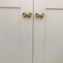 UniDes Pack of 2 Gold Brass Knobs for Dresser,Drawers and Cabinet, Decorative Bow Knobs and Pulls for Kids,Children,Girls Bedroom,2 PC...